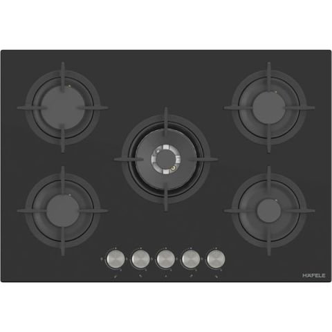 Hafele ORION Ocak gazlı 75cm 4G1W siyah cam