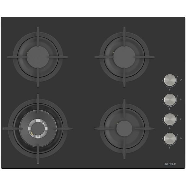 Hafele ORION Ocak gazlı 62cm 3G1W siyah cam