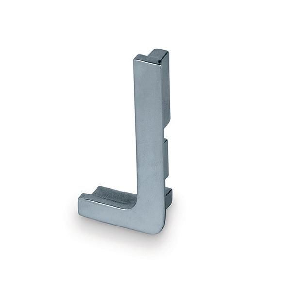 Hafele STRIATA - L Kulp Yan Kapak, Sağ Mat Krom