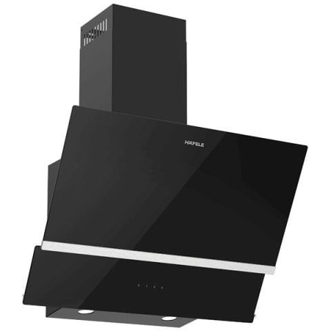 Hafele LUCE Davlumbaz 60cm açılı siyah çift cam