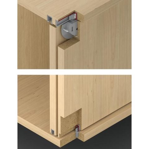 Hafele SLIDO F-Li11 12A Kayar Mekanizma Gri