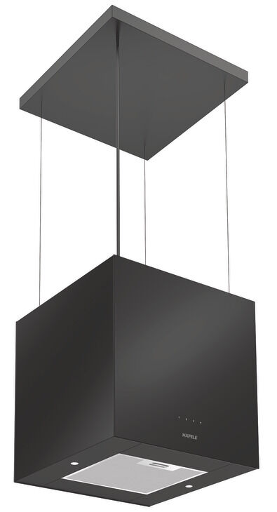 Häfele POLAR Davlumbaz 40 cm Ada Tipi Abajur 650 400x408x400 mm 150 mm 400 mm Siyah 533.89.560