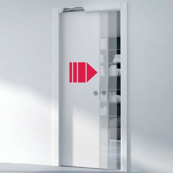 Hafele ECLISSE Duvar İçi Kayar Kapı Tek Taraflı Sürükleyici