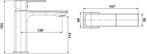 Lavabo Bataryası, Hafele ALINEA - 589.67.005