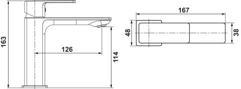 Lavabo Bataryası, Hafele ALINEA - 589.67.005