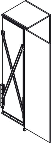 Hafele Ahşap pivot kayar kapaklar, Hawa Concepta 30, set