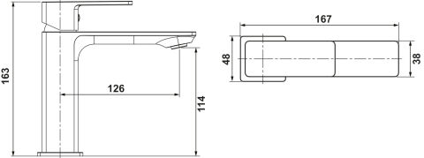 Lavabo Bataryası, Hafele ALINEA - 589.67.006
