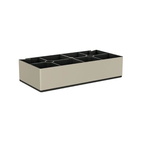Hafele BOX Mobilya Ayağı Köşeli p. Çelik renkli 70x40mm