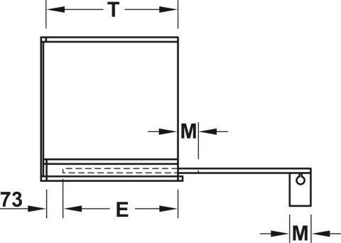 Hafele Ahşap pivot kayar kapaklar, Hawa Concepta 40, set