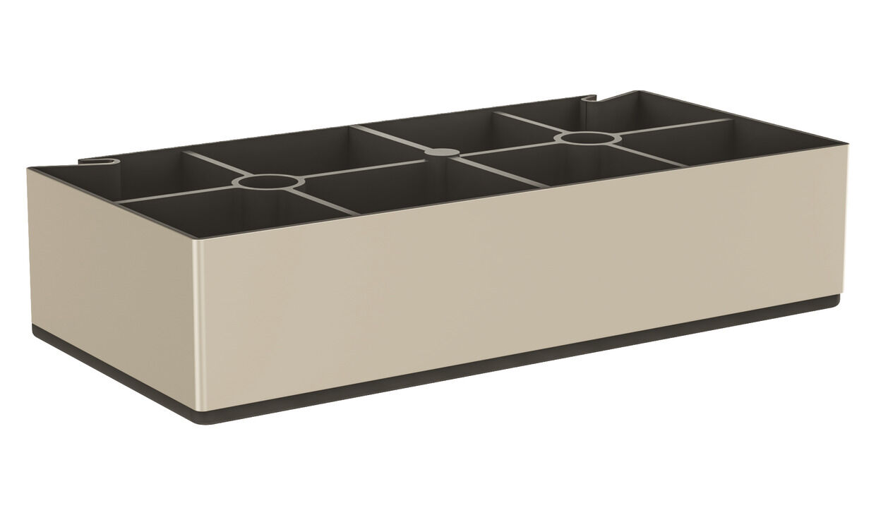 Häfele BOX Mobilya Ayağı Plastik / Çelik - 40 mm Paslanmaz Çelik Renkli 634.98.080