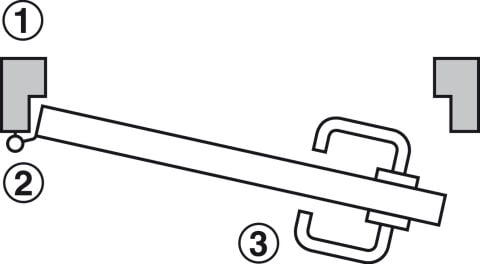 Kapı terminal seti, Hafele Dialock DT 710c, çevirmeli