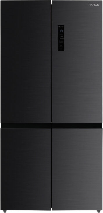 Häfele MAXIMA Buzdolabı 90 cm Solo 4 Kapılı 905 mm 1,900 mm Siyah Inox 220–240 V 164 W 534.14.160