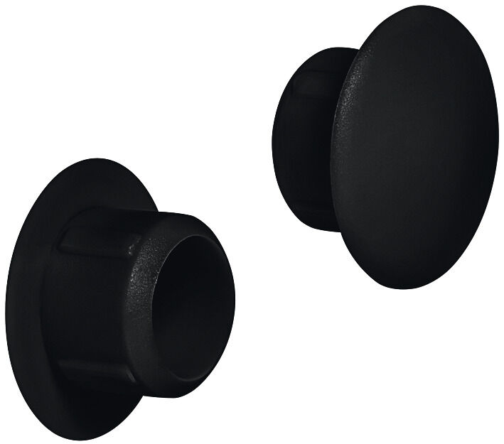 Häfele Üst kapak Plastik ⌀ 10 mm kör delik için 15 mm RAL 9005 045.00.341
