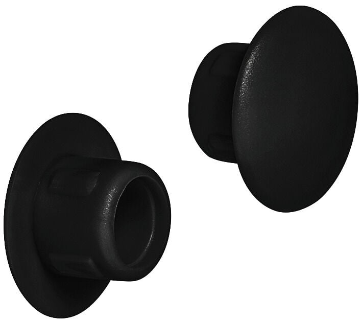 Häfele Üst kapak Plastik ⌀ 8 mm kör delik için 13 mm RAL 9005 045.00.387