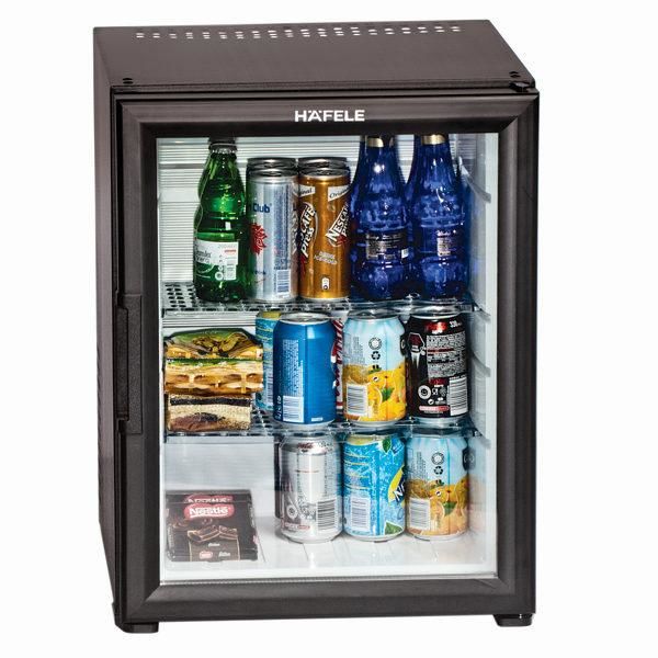 Hafele HMB02 Minibar Cam Kapak Siyah 40L
