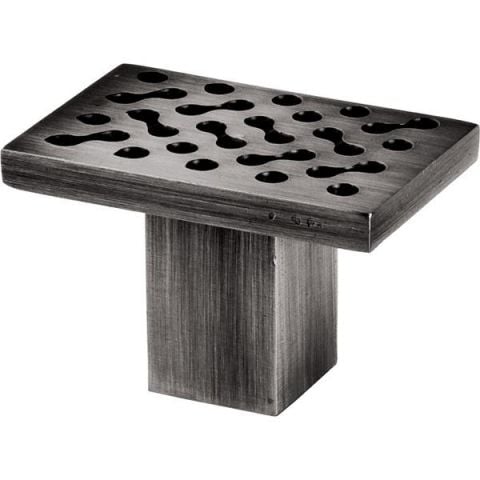 Hafele Cam Kapı Kulpu Köşeli Paslanmaz Çelik Mat 70x45mm