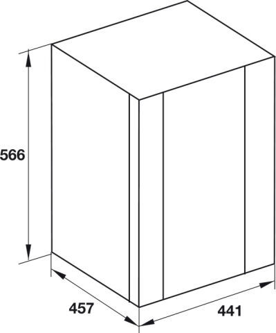 Häfele Minibar Soğutucu Absorbe soğutma sistemi 40 566x441x457 mm Siyah 536.14.011