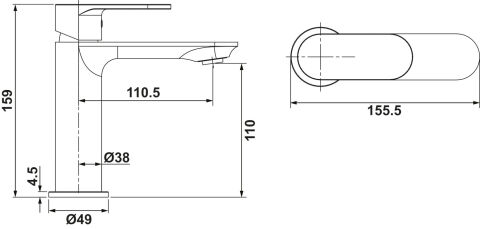 Lavabo Bataryası, Hafele RENOA - 589.67.014