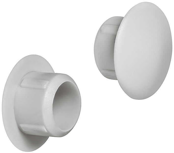 Häfele Üst kapak Plastik ⌀ 10 mm kör delik için 15 mm Açık gri RAL 7035 045.00.540