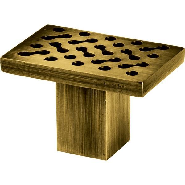 Hafele Cam Kapı Kulpu Köşeli Pirinç Parlak 70x45mm