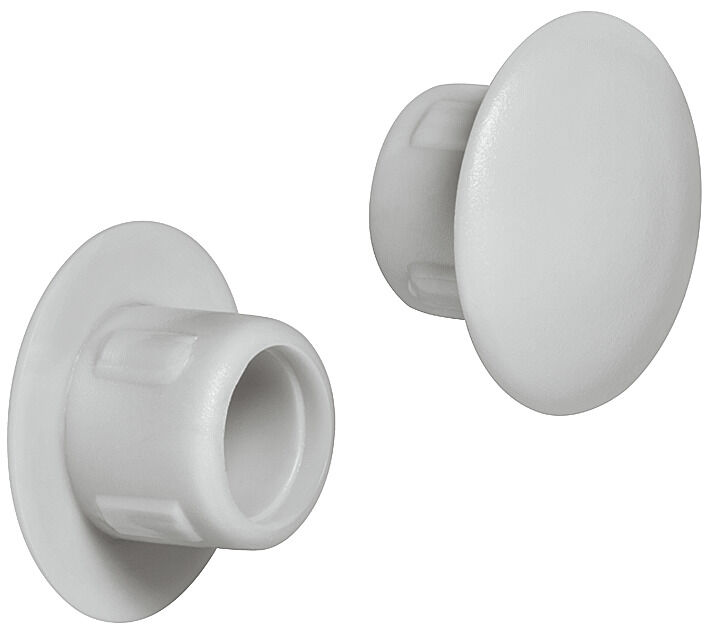 Häfele Üst kapak Plastik ⌀ 8 mm kör delik için 13 mm Açık gri RAL 7035 045.00.580