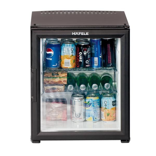 Hafele HMB01 Minibar Cam Kapak Siyah 50L