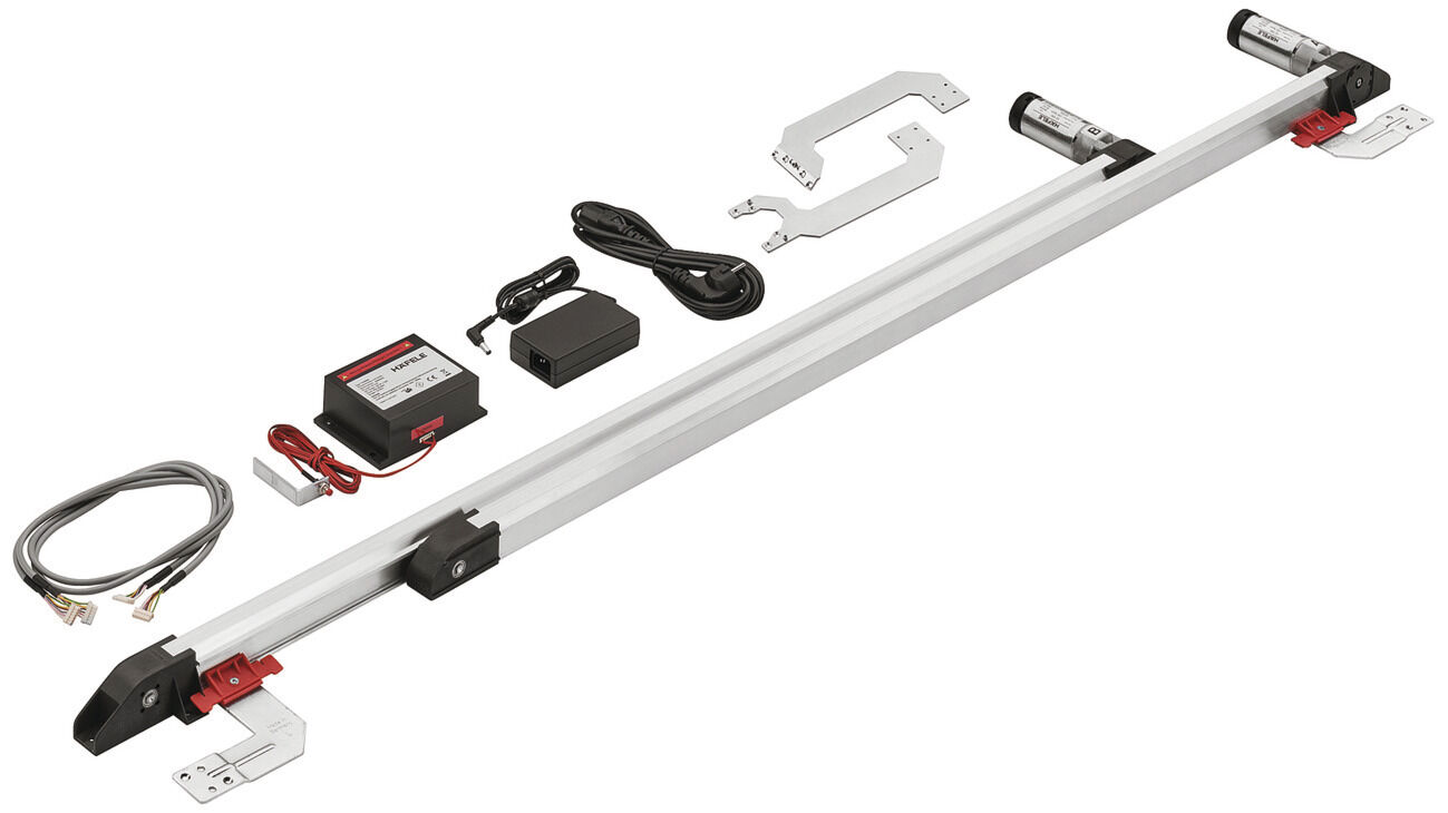 Häfele HANGROLLER 50-VF Ahşap Kayar Kapak Seti Önde ≤50 kg 405.15.050