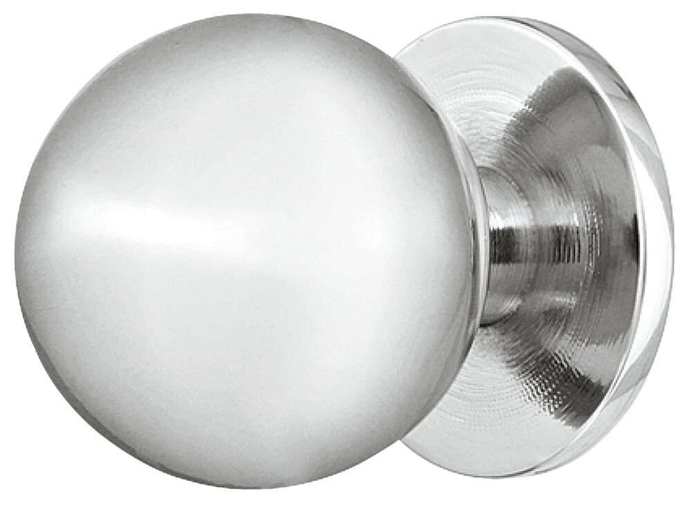 Häfele Düğme Kulp Pirinç - 25 mm 31 mm Krom kaplama Parlak 134.97.202