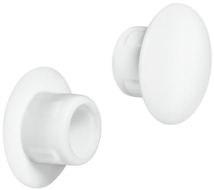 Häfele Üst kapak Plastik ⌀ 8 mm kör delik için 13 mm Saf beyaz RAL 9010 045.00.789