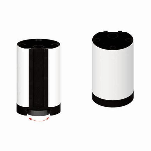 Hafele Mobilya Ayağı Yuvarlak Krom Parlak 50x80mm