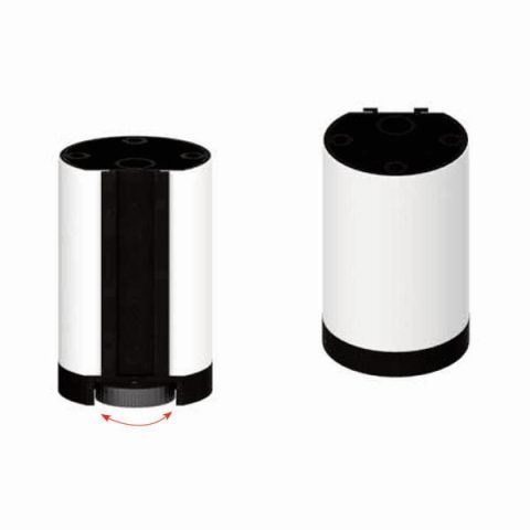 Hafele Mobilya Ayağı Yuvarlak Krom Parlak 50x80mm