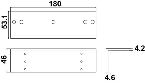 Hafele Elektromanyetik Kilit, Alüminyum - 912.05.111