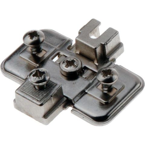 Hafele METALLAMAT S H Tas Menteşe Tabanı Eksantrik Ayar Vidalı  Sürerek 3mm Dübelli, 5mm