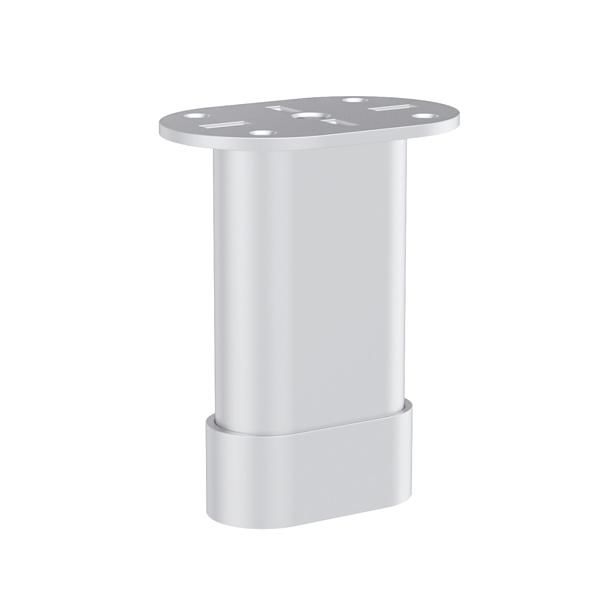 Hafele MENTON Mobilya Ayağı Oval Mat Krom 25x100mm