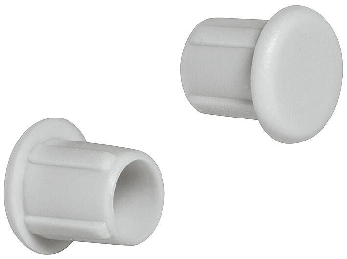 Häfele Üst kapak Plastik 5 mm kör delik için 6,60 mm Açık gri RAL 7035 045.20.502