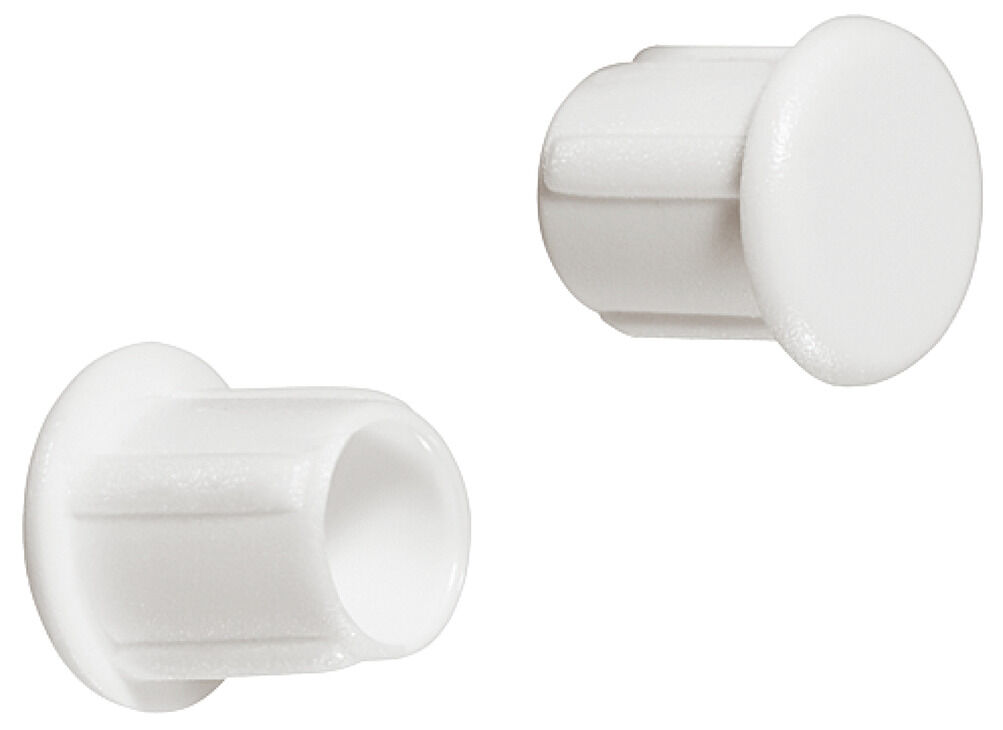 Häfele Üst kapak Plastik ⌀ 5 mm kör delik için 6,60 mm Saf beyaz RAL 9010 045.20.702