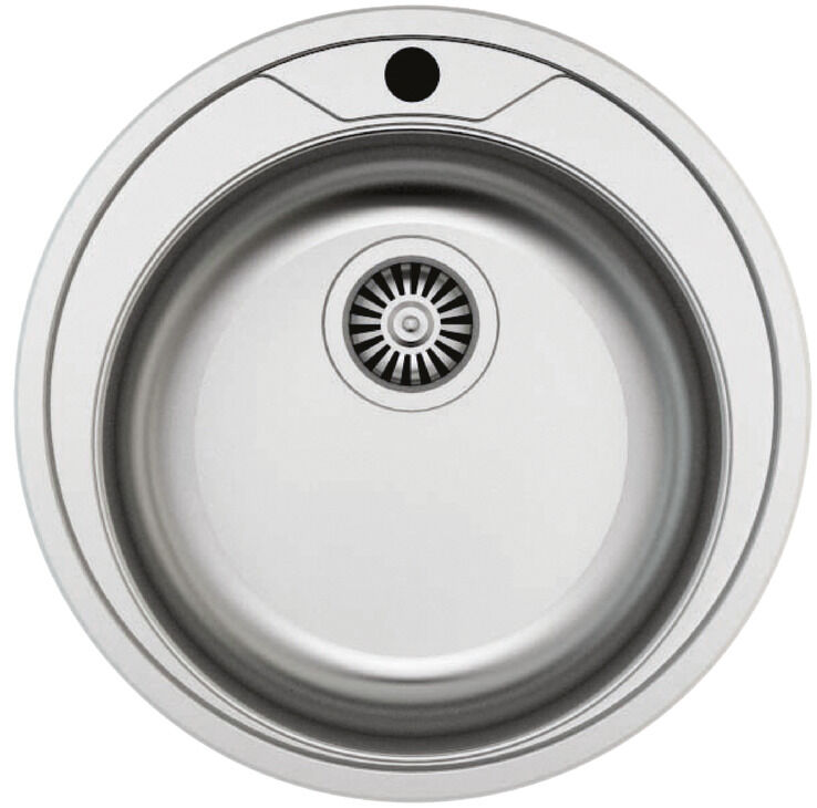 Häfele KROPP Eviye Paslanmaz Çelik - Ø510mm 510 mm Dekorlu Gömme montaj 570.90.430