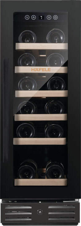 Häfele ORION Şarap Soğutucu 30cm Ankastre/Solo Tek 295 mm 820 mm Siyah 240 V 70 W 539.15.170