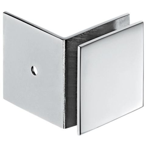 Hafele Cam tutucu plakalı köşeli krom 51x51mm