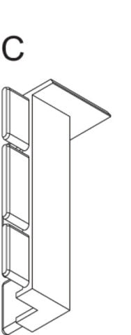 Süpürgelik Profili, Hafele BASEBOARD - 984.43.160