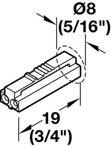 Hafele Loox5 4-way extension lead 12V/6.5m - 833.95.742