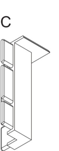 Süpürgelik Profili, Hafele BASEBOARD - 984.43.161