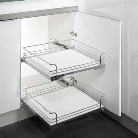 Hafele IN-OUT Sepet Sistemi Parlak Krom 600mm