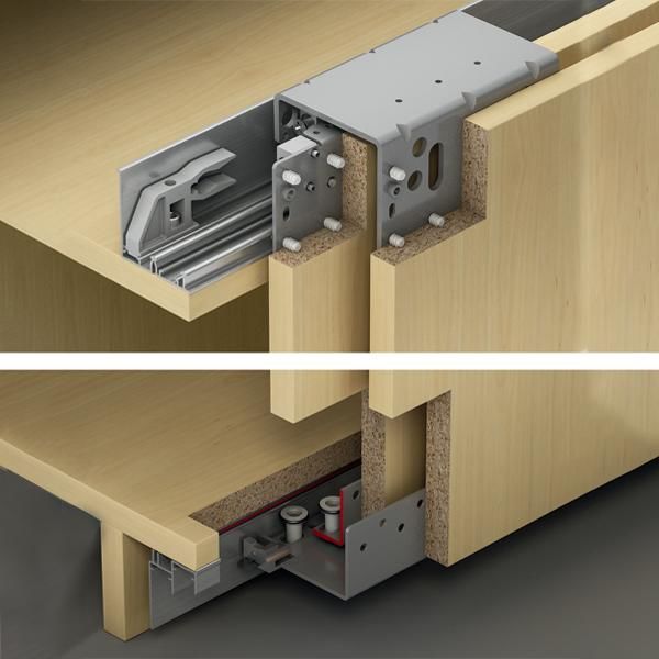 Hafele SLIDO F-Li32 80A Kayar Kapak Seti Yavaşlatmalı 2K