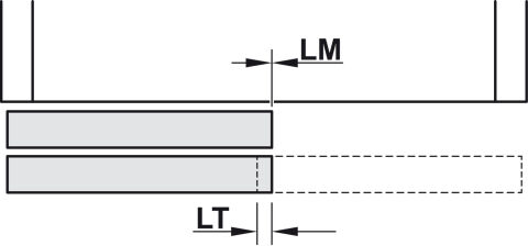 Häfele Slido F-Line32 80A/F-Line32 Kayar kapak donanımı 20–80 kg Kayar mekanizma: Çelik 406.80.026