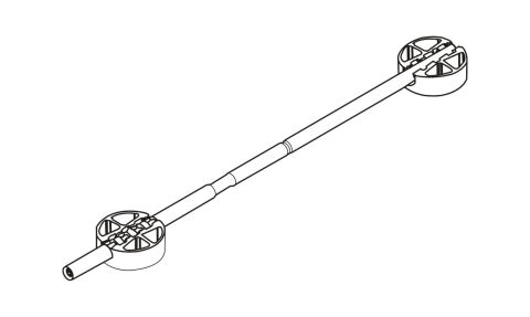 Häfele Ahşap Kapak Gizli Gergi Donanımı Çelik 18 mm Siyah Mat 406.99.620
