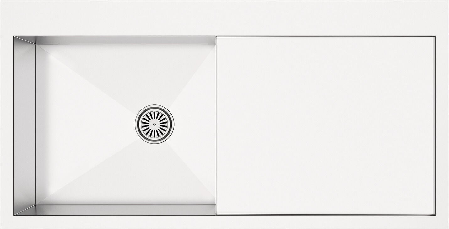 Häfele NOVARA PLUS 01 Eviye Paslanmaz Çelik - 1000x510 mm Fırçalanmış 570.90.542