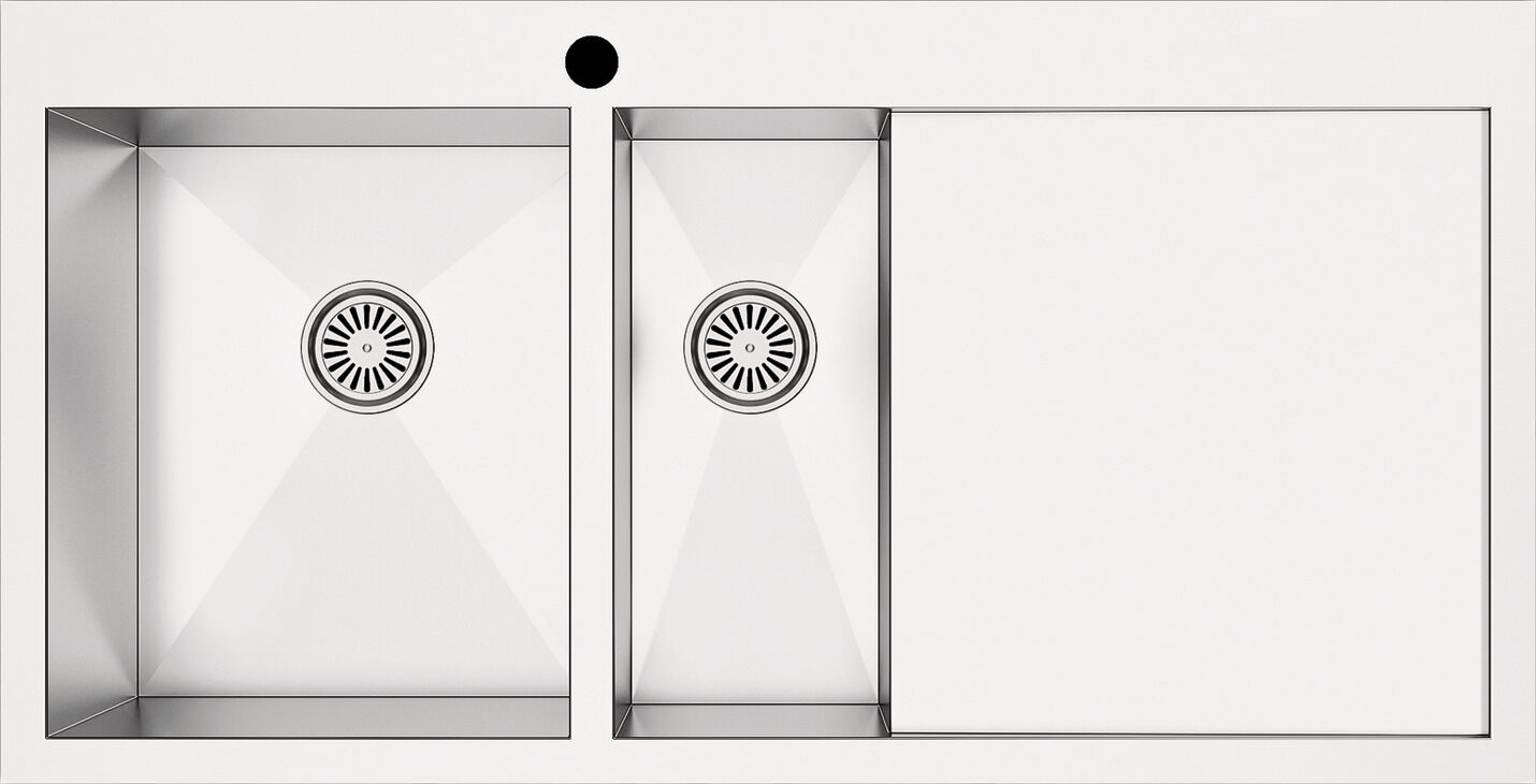 Häfele NOVARA PLUS 02 Eviye Paslanmaz Çelik - 1000x510 mm Fırçalanmış 570.90.551