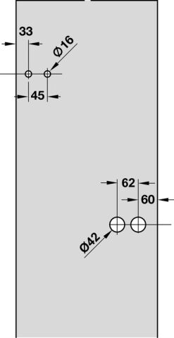 Cam Kapı Menteşesi, Hafele GLASS LINE - 981.78.416