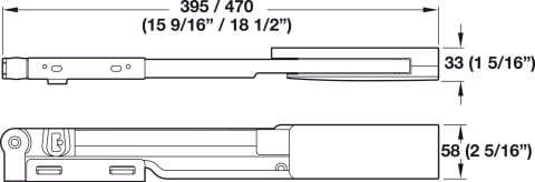 Häfele kapak açma mekanizması Swingfront 20 FB Gümüş Renkli 407.32.906